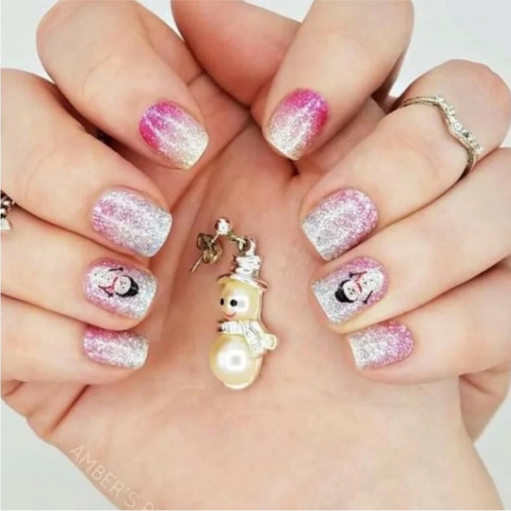 *Retired* Color Street: Snow Biz | Christmas Winter Holiday Glitter Snowflake - Picture 5 of 9